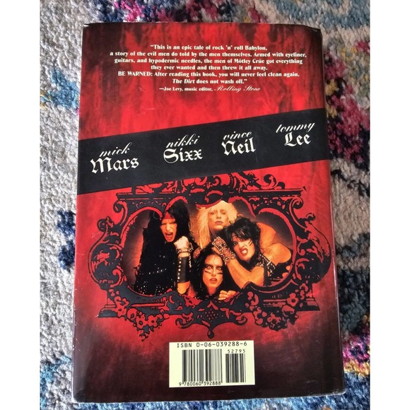The Dirt Mötley Crüe 1st Edition Hardcover 2001 Harper Collins w/ Dust Jacket - Picture 3 of 8